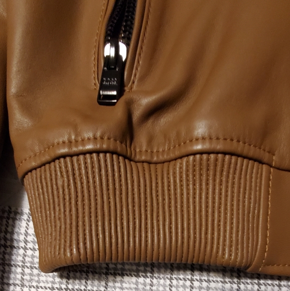 Brand new Boss leather bomber Jacket (Malban)Size 52 Read end of description - Picture 7 of 16